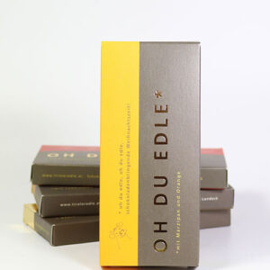 Tiroler Edle - Edle Milchschokolade mit Marzipan und Orange 50g