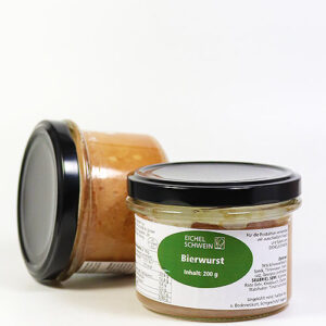 Bierwurst vom Eichelschwein aus der Waldweide