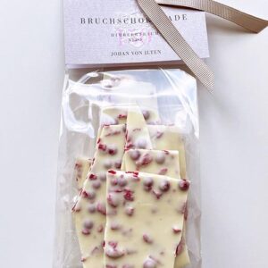 Himbeertraum weiß - Bruchschokolade, Feinbäckerei Johan von Ilten 150g