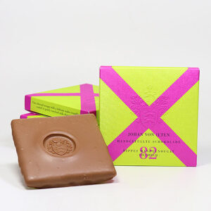 Hippes Mandelnougat Vollmilch - Edle Gourmet-Schokolade, Feinbäckerei Johan von Ilten 80g