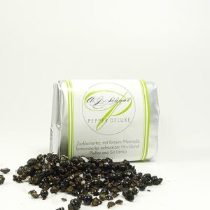 Pepper Deluxe zerkleinert von A. J. Schaub Spices, Nachfüllpack 30g