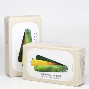 Lingueirao ao Natural - Naturbelassene, handgesammelte Schwertmuscheln in Lake aus Galicien (Spanien) 110g/70g