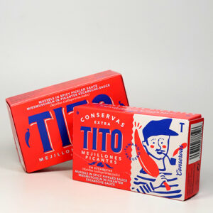 TITO Mejillones Picantes - Miesmuscheln in pikanter Escabeche-Sauce, 111g/69g