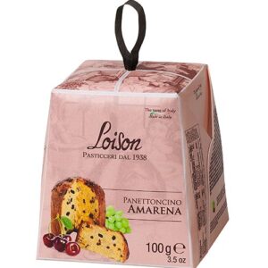 Kleiner Panettone mit kandierten Kirschen - Panettoncino Amarena von Loison 100g