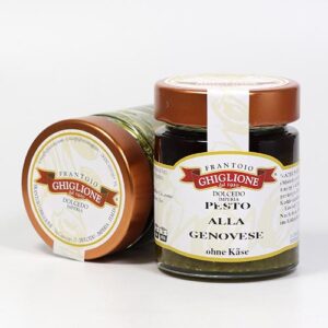Basilikum-Pesto ohne Käse (vegan) - Pesto alla Genovese DOP 130g