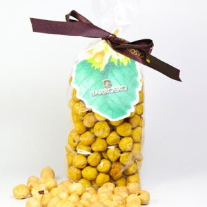 Haselnüsse, geröstet, gesalzen, mit Curry verfeinert - Nocciole Piemonte I.G.P. tostata salate con Curry,  Barroero Piemont