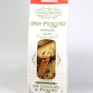 Gran Pistacchio Cantucci mit Pistazien und Pistazien-Schokolade 180g