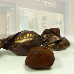 Trüffel-Praline dunkel - Tartufi nero, Pasticceria Sacchero