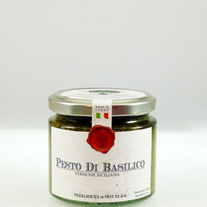 Basilikum-Pesto sizilianische Art - Pesto di Basilico Versione Siciliana