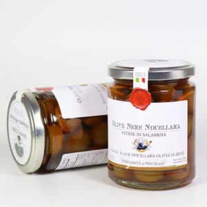 Ganze Oliven in Salzlake - Olive nere intere in Salamoia 'Frantoi Cutrera´