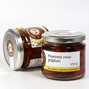 Eingelegte gegrillte Paprika - Peperoni rossi grigliati, Tasting Sicily 170g