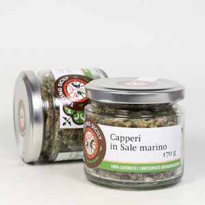 Kapern in Meersalz von der Insel Salina - Capperi in Sale marino 170g