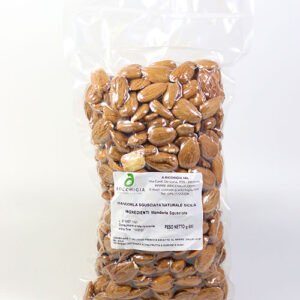 BIO Mandeln natur mit Haut, ganze Kerne aus Sizilien - Mandorla sgusciata naturale Sicilia 500g