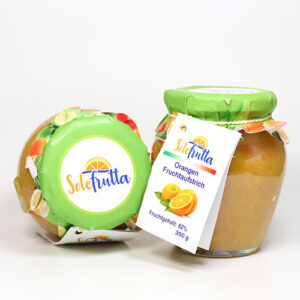 Orangen-Fruchtaufstrich aus Kalabrien (82% Frucht)