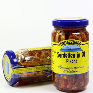 Pikante Sardellen in Sonnenblumenöl, Oroazzurro, Kalabrien, 200g/150g