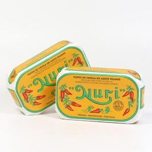 Makrelenfilets in pikantem Olivenöl - Filetes de Cavala em Azeite Picante 125g/90g Nuri