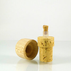 Flaschenkorken mit Holzdeckel (17mm)
