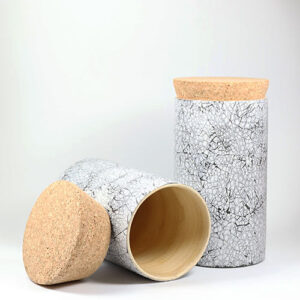 bibol CHAI Dose 8,5 cm, Bambus mit Eierschalen (fair & authentisch)