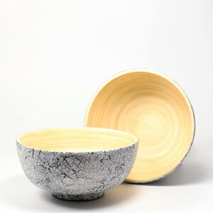 bibol BAL Schälchen 12 cm, Bambus mit Eierschalen (fair & authentisch)