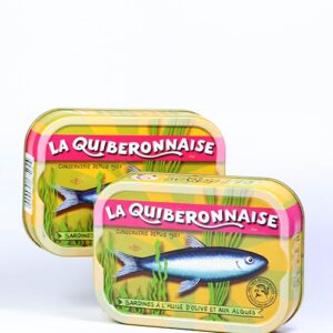 Jahrgangsardinen 2022 mit Olivenöl und Meeresalgen - Sardines à l'Huile d'Olive et aux Algues 115g