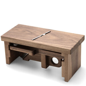 Puralpina Wurst- und Käsehobel Kombi mit schweizer Qualitätsklinge, Nußbaum