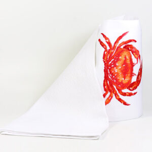 Geschirr-Handtuch 'Krabbe' in Jacquard-Qualität aus Portugal