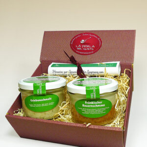 Geschenkbox "Eichelschwein von der Waldweide - Bauernvesper"