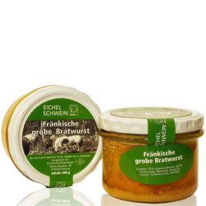 Fränkische grobe Bratwurst - Eichelschwein von der Waldweide