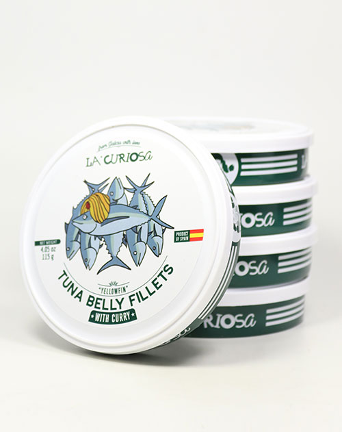 Atùn al Curry - Scheiben vom Thunfischbauch mit Currysauce