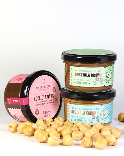 Probierset Nuss-Nougat-Cremes von Tastelanghe 3x100g