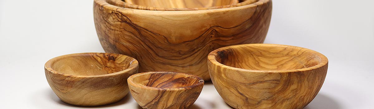 Olivenholz Schalen Set aus in Umbrien