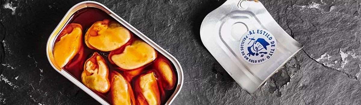 TITO Mejillones fritos en Escabeche - Miesmuscheln in Escabeche-Sauce aus Galicien